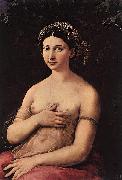 RAFFAELLO Sanzio La fornarina or Portrait of a young woman oil on canvas